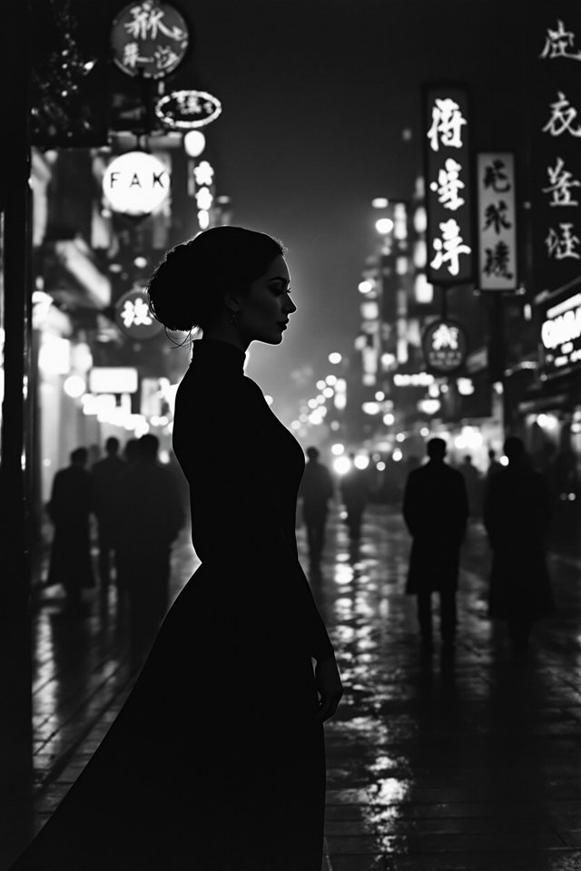 神女 - 华语老片 神女(1934)黑白电影海报